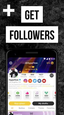 Rap Fame android App screenshot 1